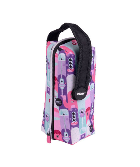 Penar școlar Milan „Aliens” cu 4 compartiment și umplutură